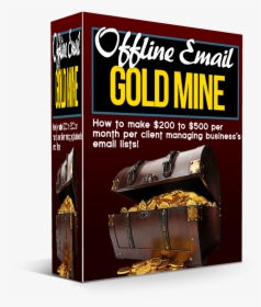 Offline Email Gold Mine Box - Treasure Chest, HD Png Download, Transparent PNG