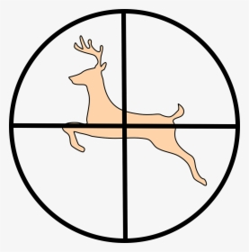 Deer Hunting Clipart Free Images - Deer Hunting Clip Art, HD Png Download, Transparent PNG
