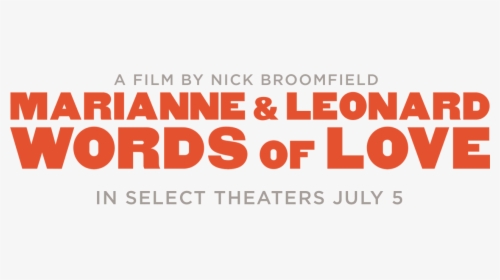 Marianne & Leonard Words Of Love - Graphic Design, HD Png Download, Transparent PNG