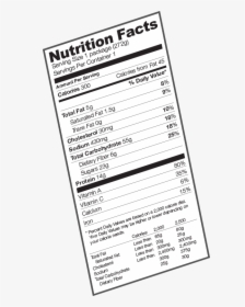 Nutrition Facts Label On Cup Of Strawberry Yogurt, HD Png Download, Transparent PNG