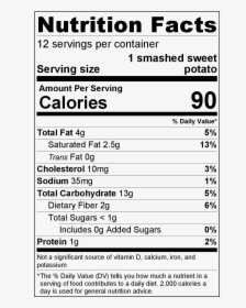 1 3 Blueberry Muffin Nutrition Label, HD Png Download, Transparent PNG
