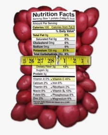Red Potatoes Nutrition Label - Many Calories In A Red Potato, HD Png Download, Transparent PNG