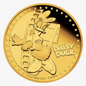 Transparent Gold Coins Png - 2014 Niue 1 Oz Daisy Duck Gold Coin, Png Download, Transparent PNG