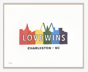 Rainbow Silhouette Of Charleston, Sc Skyline With Words - Love Charleston, HD Png Download, Transparent PNG