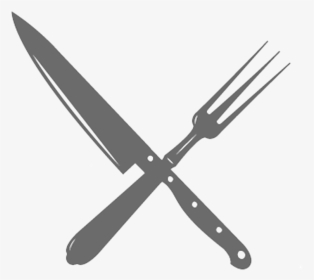 Fork And Knife Clear Large - Fork And Knife Png, Transparent Png, Transparent PNG