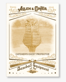 2018 Topps Allen & Ginter Catcher S Chest Protector - Magento, HD Png Download, Transparent PNG