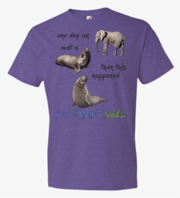 Funny Elephant Seals - T-shirt, HD Png Download, Transparent PNG