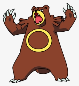 217ursaring Os Anime - Pokemon Ursaring Shiny, HD Png Download, Transparent PNG