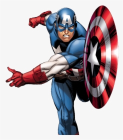 Marvel Avengers Captain America - Captain America Comic Png, Transparent Png, Transparent PNG