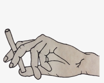 Fingers Drawing Smoking Transparent Png Clipart Free - Cigarette In Hand Clipart, Png Download, Transparent PNG