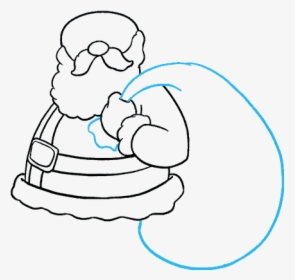 How To Draw Santa Claus - Sketch, HD Png Download, Transparent PNG