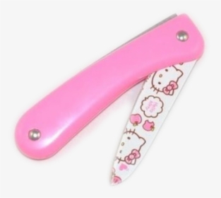 Drawn Knife Tumblr Transparent - Transparent Hello Kitty Knife, HD Png Download, Transparent PNG