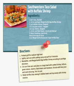 Taco Salad W/ Buffalo Shrimp - Tamagoyaki, HD Png Download, Transparent PNG