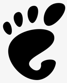 File - Gnomelogo-footprint - Svg - Free And Open Source Desktop Environment, HD Png Download, Transparent PNG