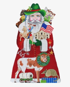 Stand-up, Texas/oklahoma Santa - Christmas, HD Png Download, Transparent PNG