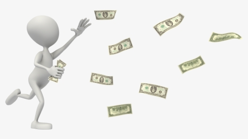 Chasing Someone For Money , Png Download - Man Chasing Money Png, Transparent Png, Transparent PNG