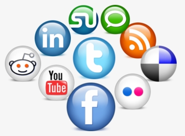 Social Media Icons - Social Icons Png In Pic Art, Transparent Png, Transparent PNG