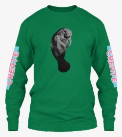 Green Manatee - Shirt Design For Work, HD Png Download, Transparent PNG
