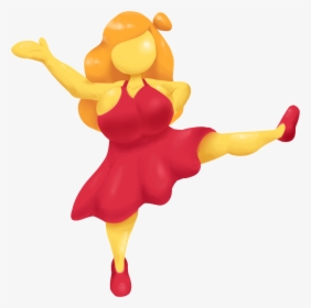 Dancer Emoji - Cartoon, HD Png Download, Transparent PNG