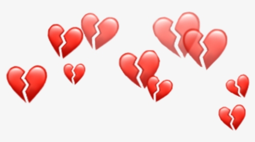 Heart Hearts Emoji Emojis Crown Red Tumblr - Snapchat Heart Filter, HD Png Download, Transparent PNG