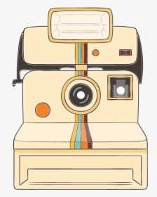Film Drawing Polaroid Huge Freebie Download For Powerpoint - Transparent Background Polaroid Camera Cartoon, HD Png Download, Transparent PNG