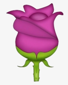 Tumblr Pink Purple Flowerfreetoedit - Black Rose Emoji Png, Transparent Png, Transparent PNG