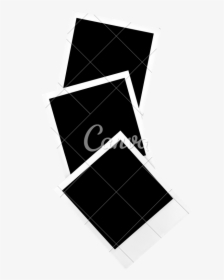 Clip Art Three Blank Frames Isolated - Transparent Background Polaroid Empty Frame, HD Png Download, Transparent PNG