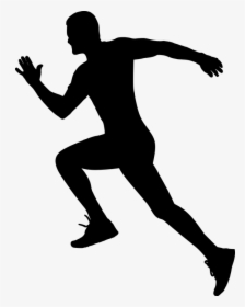 Transparent Runners Clipart - Man Running Silhouette Clipart, HD Png Download, Transparent PNG