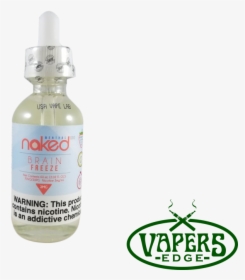 Brain Freeze By Naked 100 Eliquid - Glass Bottle, HD Png Download, Transparent PNG