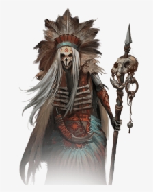 Witch Doctor - Illustration - Tribal Mage, HD Png Download, Transparent PNG