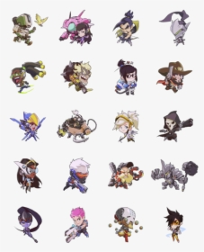 Overwatch Sprays Png - Overwatch Chibis, Transparent Png, Transparent PNG