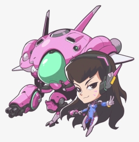 Transparent Mei Overwatch Png - Overwatch Dva Cute Spray, Png Download, Transparent PNG
