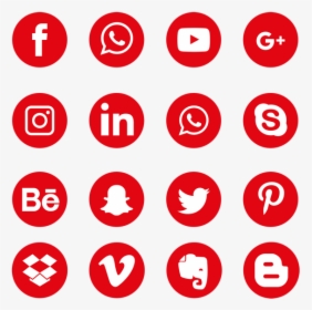 Redes Sociales Png Icons - Transparent Background White Social Media Icons Png, Png Download, Transparent PNG