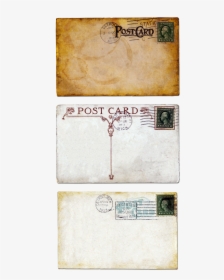 Transparent Blank Postcard Png - Vintage Envelope Printable Miniature, Png Download, Transparent PNG