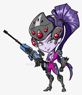 Collection Of Free Overwatch Drawing Widow Download - Overwatch Widow Chibi Png, Transparent Png, Transparent PNG