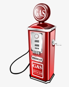 Clipart - Petrol Pump - Vintage Gas Pump Clipart, HD Png Download, Transparent PNG