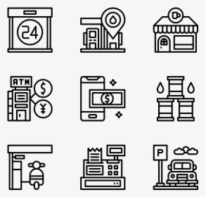 Gas Station - Project Management Vector Icon, HD Png Download, Transparent PNG