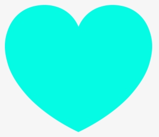 Transparent Heart Background Png - Transparent Light Blue Heart, Png Download, Transparent PNG