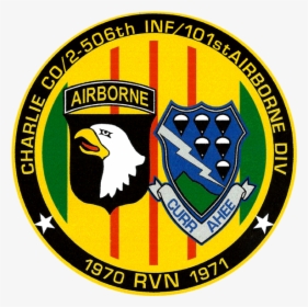 101st Airborne Screaming Eagle & 506th Inf - 101st Airborne 506 Logo, HD Png Download, Transparent PNG