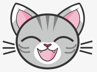 Gray Tabby Cat, Grey Tabby, Tabby, Silver Tabby, Kitty - Cat Face Cartoon Png, Transparent Png, Transparent PNG