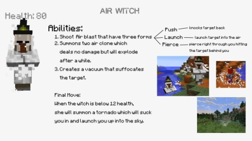 Elemental Witch Mod 3 - Elemental Power Minecraft Witch Mod, HD Png Download, Transparent PNG