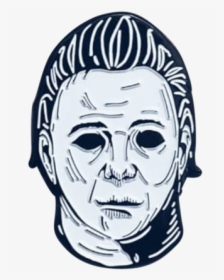 Michael Myers Pin Shittty Stufff - Sketch, HD Png Download, Transparent PNG