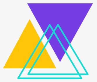 #png #tumblr #geometric #kpop #triangle #yellow #purple - Blue And Yellow Triangles Png, Transparent Png, Transparent PNG