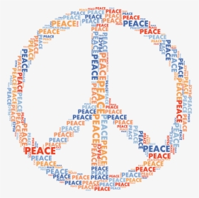 Word Cloud Peace Sign, HD Png Download, Transparent PNG