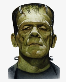 Frankenstein Face Close Up Transparent Png - Frankenstein Png, Png Download, Transparent PNG