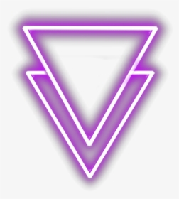 #neon #triangle #purple #purpleaesthetic #neoncolors - Clip Art, HD Png Download, Transparent PNG