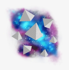 #ftestickers #geometricstickers #stardust #galaxy #triangle - Triangle, HD Png Download, Transparent PNG