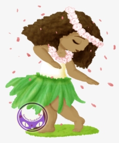 A Little Hawaiian Dancer I Made For The Group Character - Illustration, HD Png Download, Transparent PNG