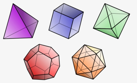 Tetrahedron 4 Faces, Cube 6 Faces, Octahedron 8 Faces, - Triangle, HD Png Download, Transparent PNG