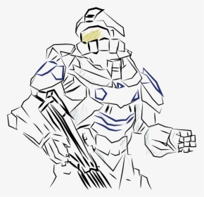 Spartan Locke And Master Chief Go Head To Head - Halo 5 Master Chief Drawings, HD Png Download, Transparent PNG